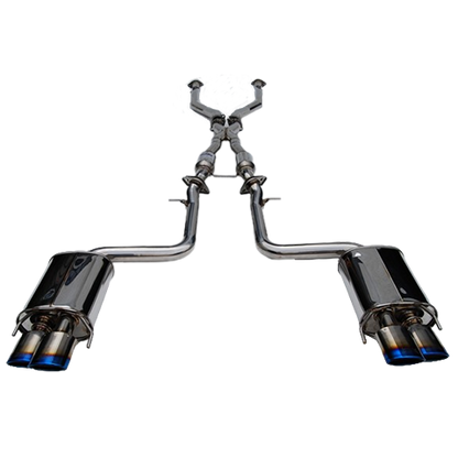 Invidia Rolled Titanium Burnt Quad Tip Cat-Back Exhaust | 2014-2019 Lexus RC-F Q300 (HS14LRF3TH)