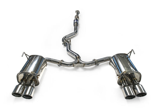 Invidia Q300 Rolled Polished 4 tip Catback Exhaust | 2015-2021 Subaru WRX / STI (HS15STIG3S)
