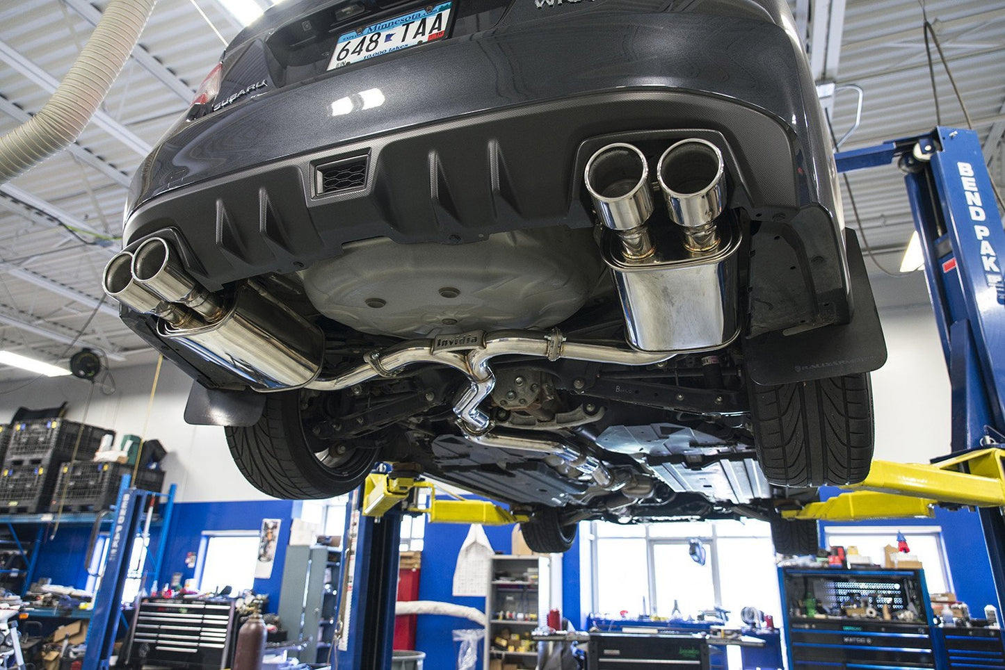 Invidia Q300 Rolled Polished 4 tip Catback Exhaust | 2015-2021 Subaru WRX / STI (HS15STIG3S)