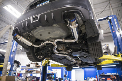 Invidia N1 Twin Outlet Single Layer Tip SS Cat-Back Exhaust | 2015-2021 Subaru WRX/STI Sedan (HS15STIGTP)
