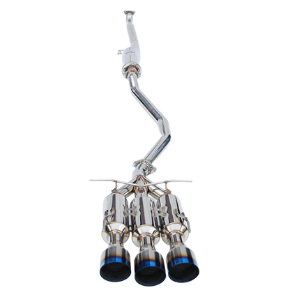 Invidia Gemini Cat-Back w/ Ti Burnt Tips | 2017+ Honda Civic Si Coupe (HS17CS27GM3ST)
