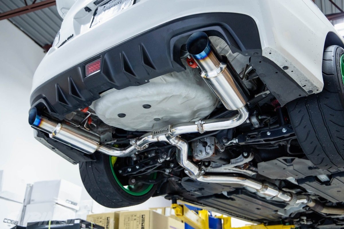 Invidia 15+ Subaru WRX/STI 4dr N1 Twin Outlet Single Layer Tip Titanium Cat-Back Exhaust