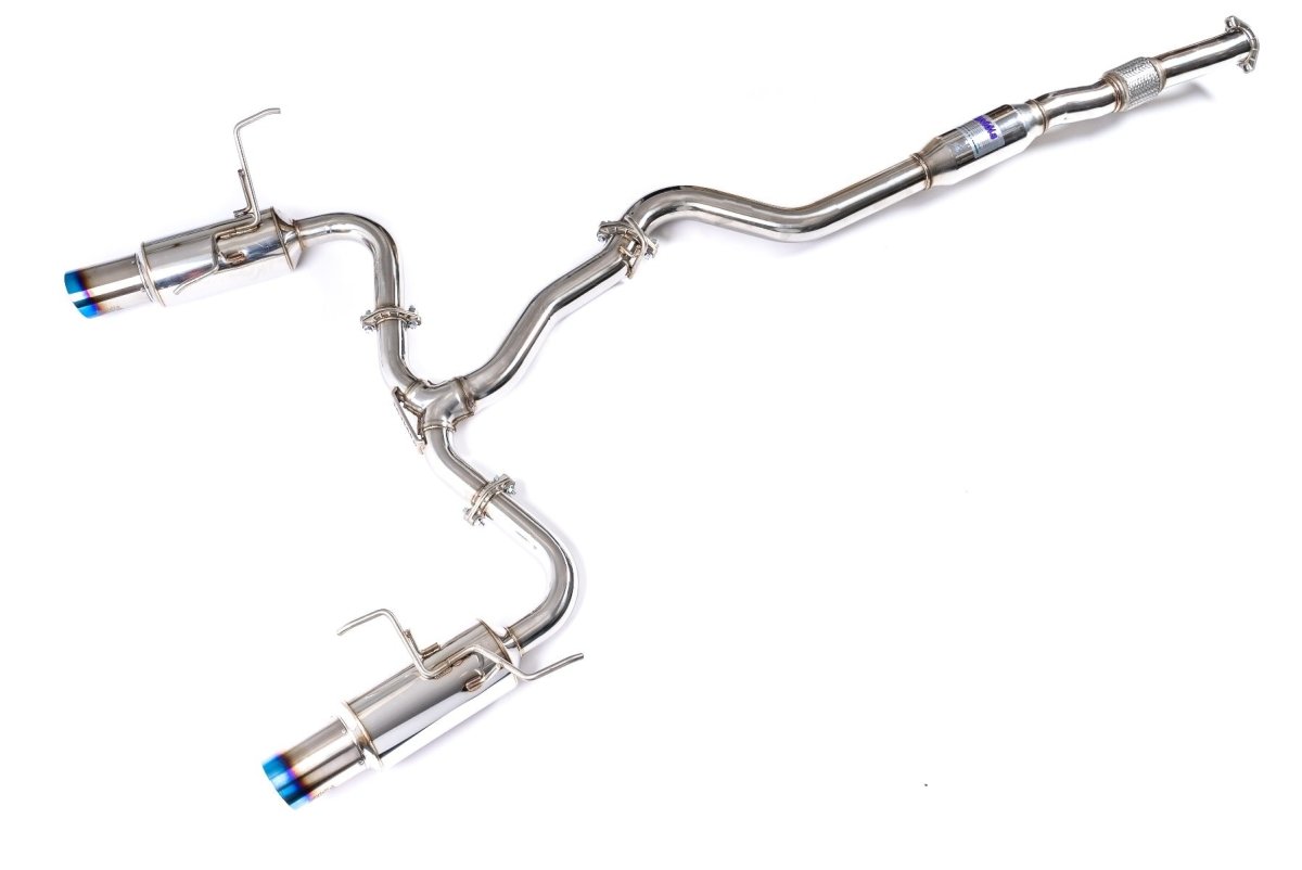 Invidia 15+ Subaru WRX/STI 4dr N1 Twin Outlet Single Layer Tip Titanium Cat-Back Exhaust