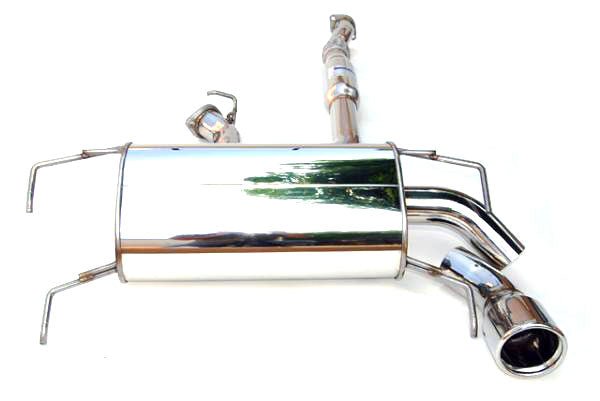 Invidia Q300 Rolled Titanium Tip Catback Exhaust | 2008-2010 Subaru WRX Hatchback (HS08SW5GT3)