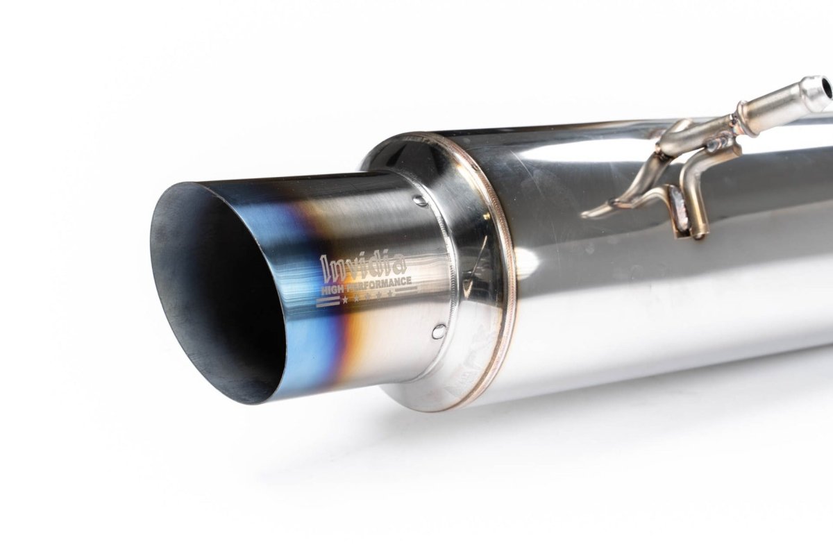 Invidia 02-07 WRX/STi 76mm N1 RACING Titanium Tip Cat-back Exhaust