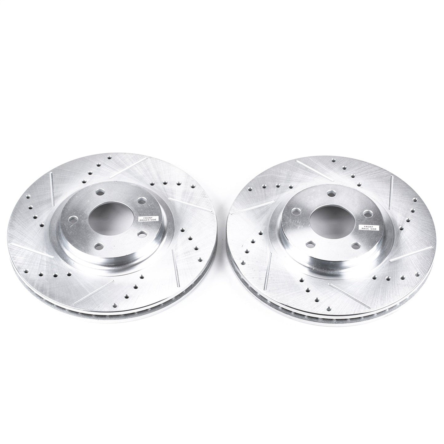PowerStop Drilled & Slotted Front Rotors | Infiniti FX35 (03-05) (JBR1100XPR)