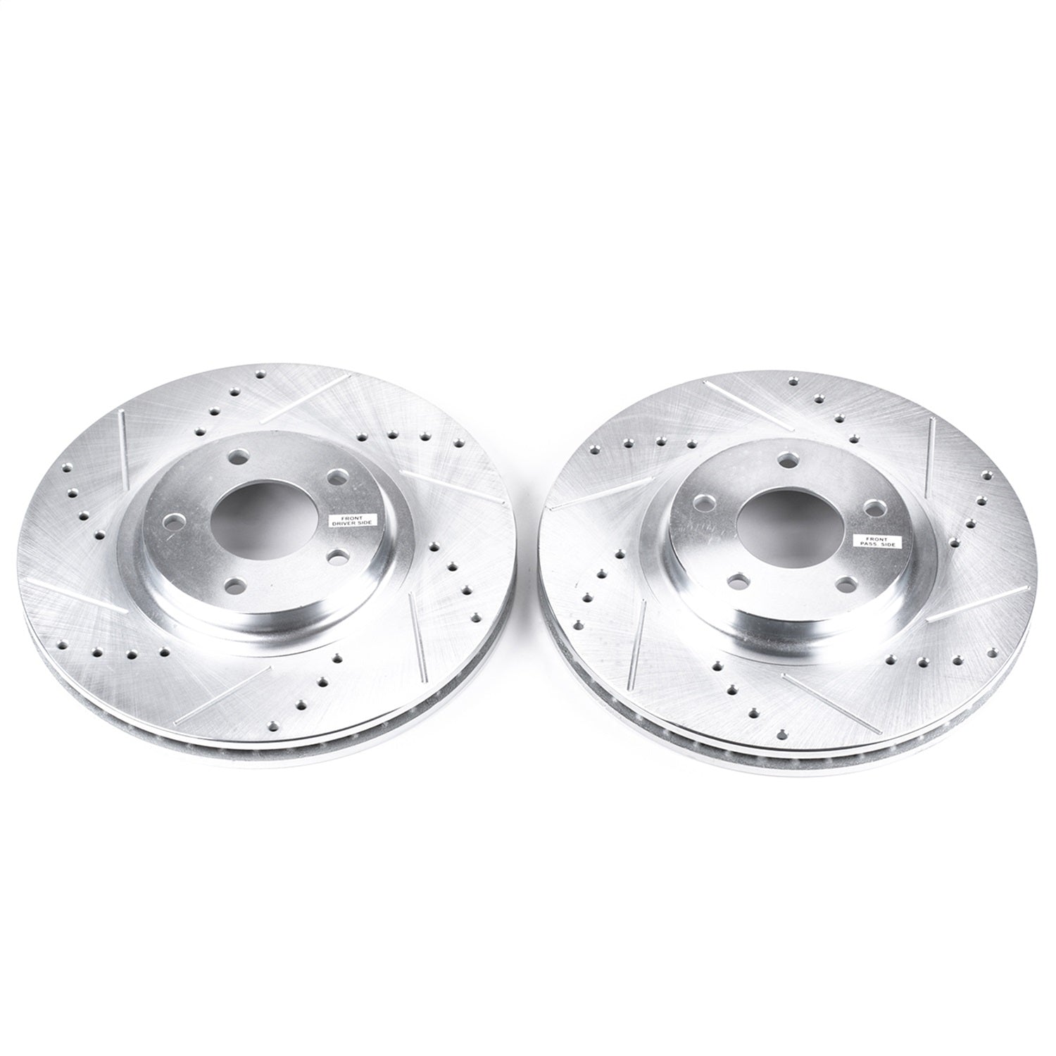 PowerStop Drilled & Slotted Front Rotors | Infiniti FX35 (03-05) (JBR1100XPR)