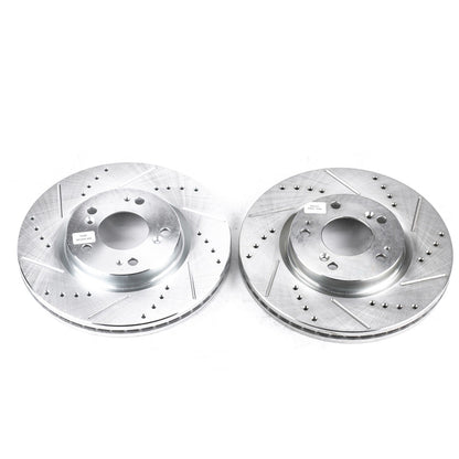 PowerStop Drilled & Slotted Front Rotors | Mitsubishi Eclipse (06-12) (JBR1101XPR)