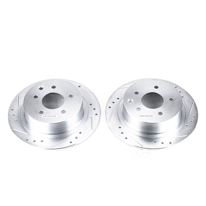 PowerStop Rear Evolution Drilled & Slotted Rotors - Pair | Nissan Altima (02-18) (JBR1102XPR)