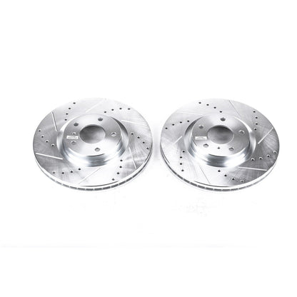 PowerStop Drilled & Slotted Front Rotors | Infiniti EX35 (08-12) (JBR1112XPR)