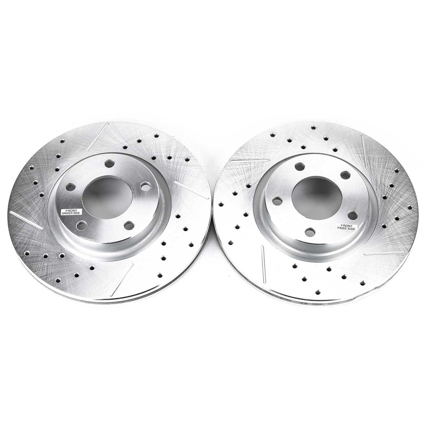 PowerStop Drilled & Slotted Front Rotors | Mazda 3 (04-13) (JBR1115XPR)