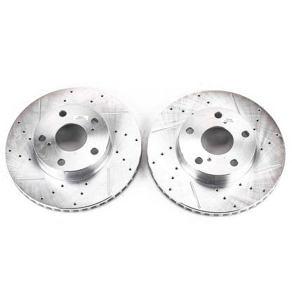 PowerStop Drilled & Slotted Front Rotors | Toyota Tacoma (05-15) (JBR1120XPR)