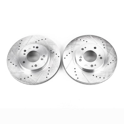 PowerStop Front Evolution Drilled & Slotted Rotors - Pair | Mitsubishi Endeavor (04-08) (JBR1122XPR)