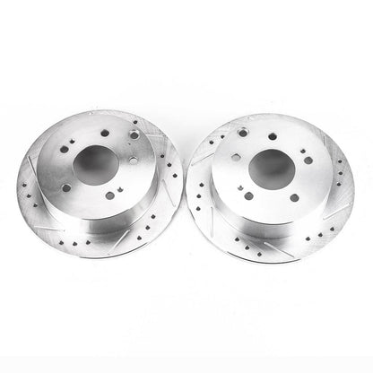 PowerStop Drilled & Slotted Rear Rotors | Mitsubishi Eclipse (06-12) (JBR1130XPR)