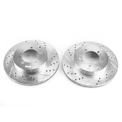 PowerStop Drilled & Slotted Rear Rotors | Mitsubishi Lancer (03-06) (JBR1131XPR)