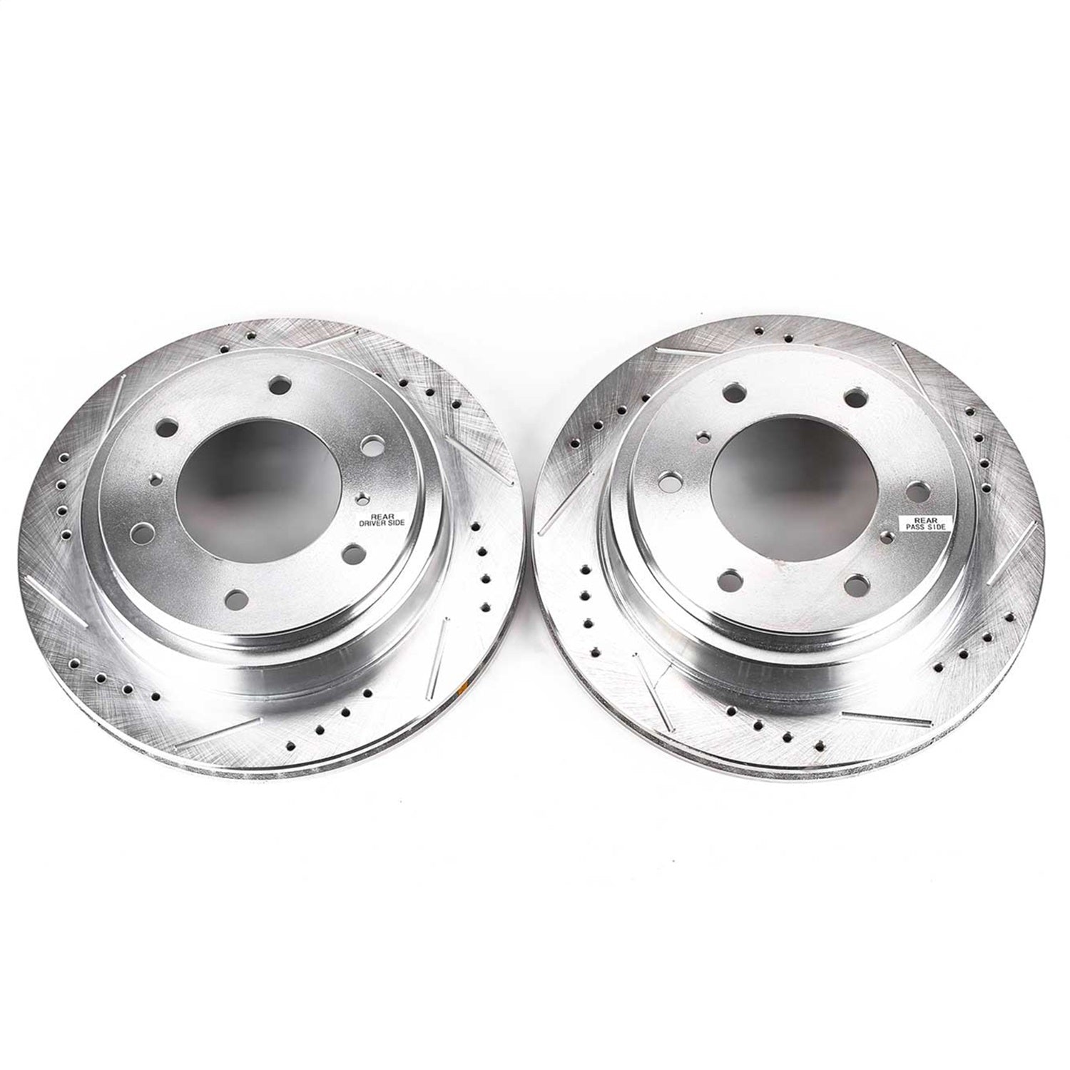 PowerStop Drilled & Slotted Rear Rotors | Mitsubishi Montero (00-06) (JBR1133XPR)