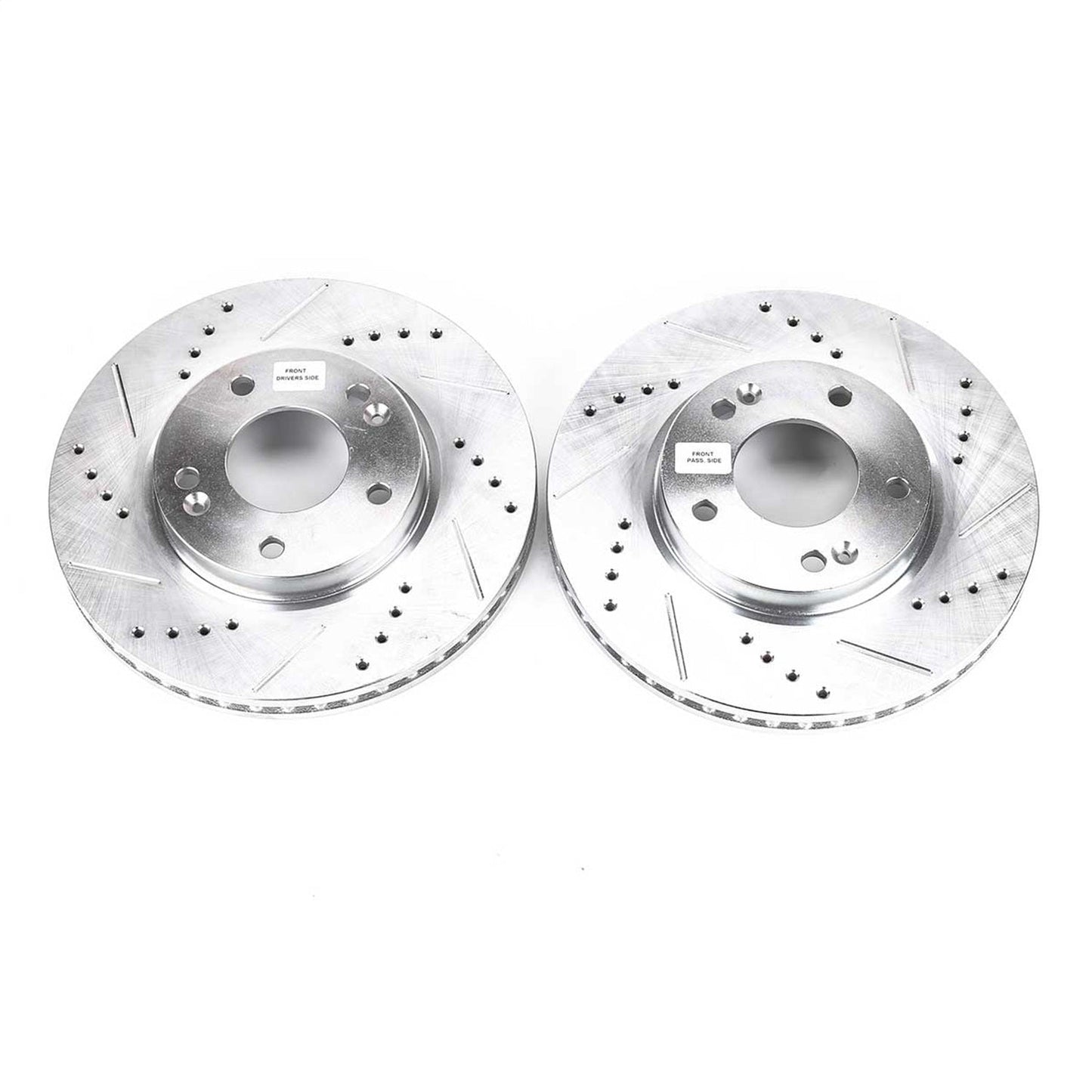 PowerStop Drilled & Slotted Front Rotors Pair | Hyundai Elantra (09-12) (JBR1136XPR)