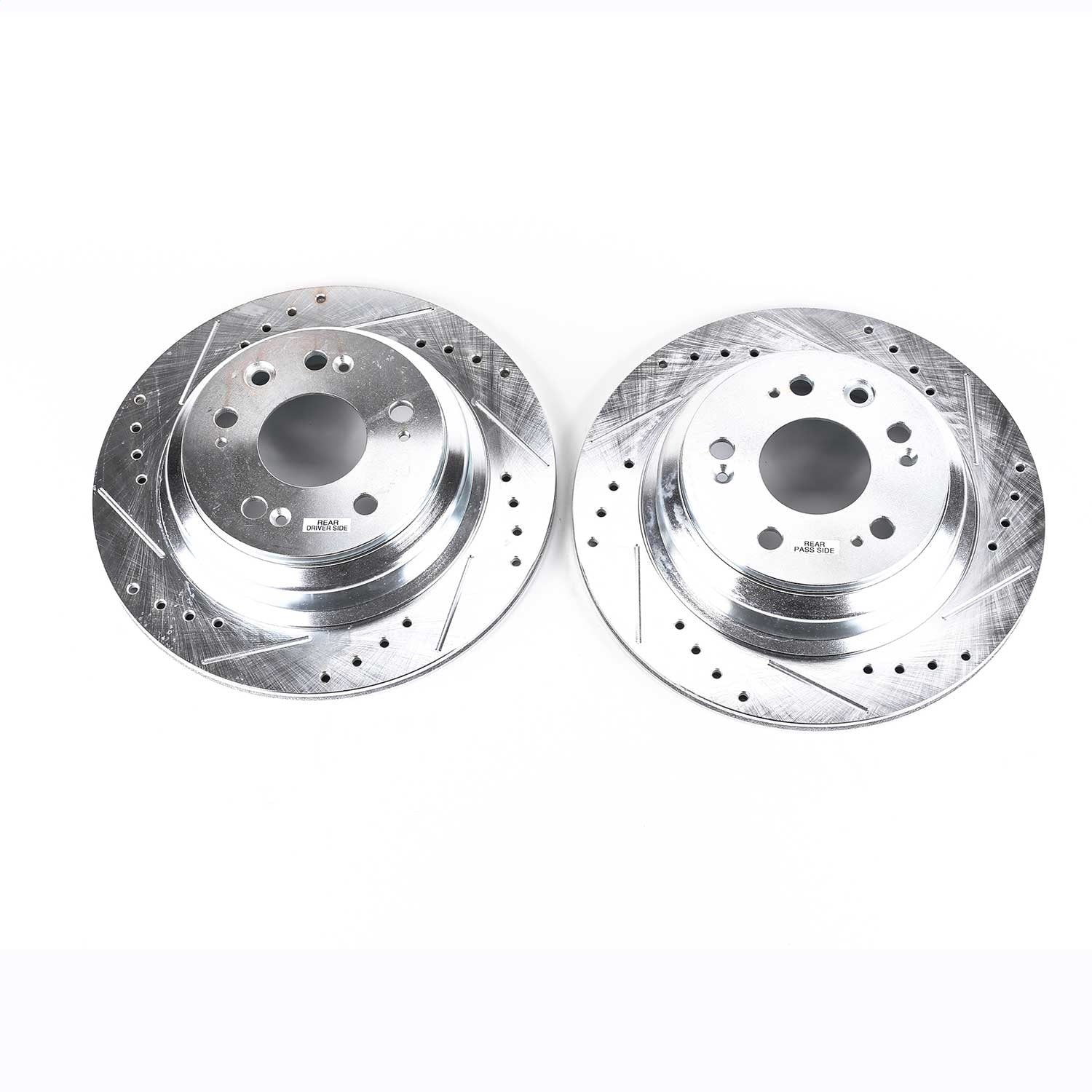 PowerStop Drilled & Slotted Rear Rotors | Acura RL (05-12) (JBR1142XPR)