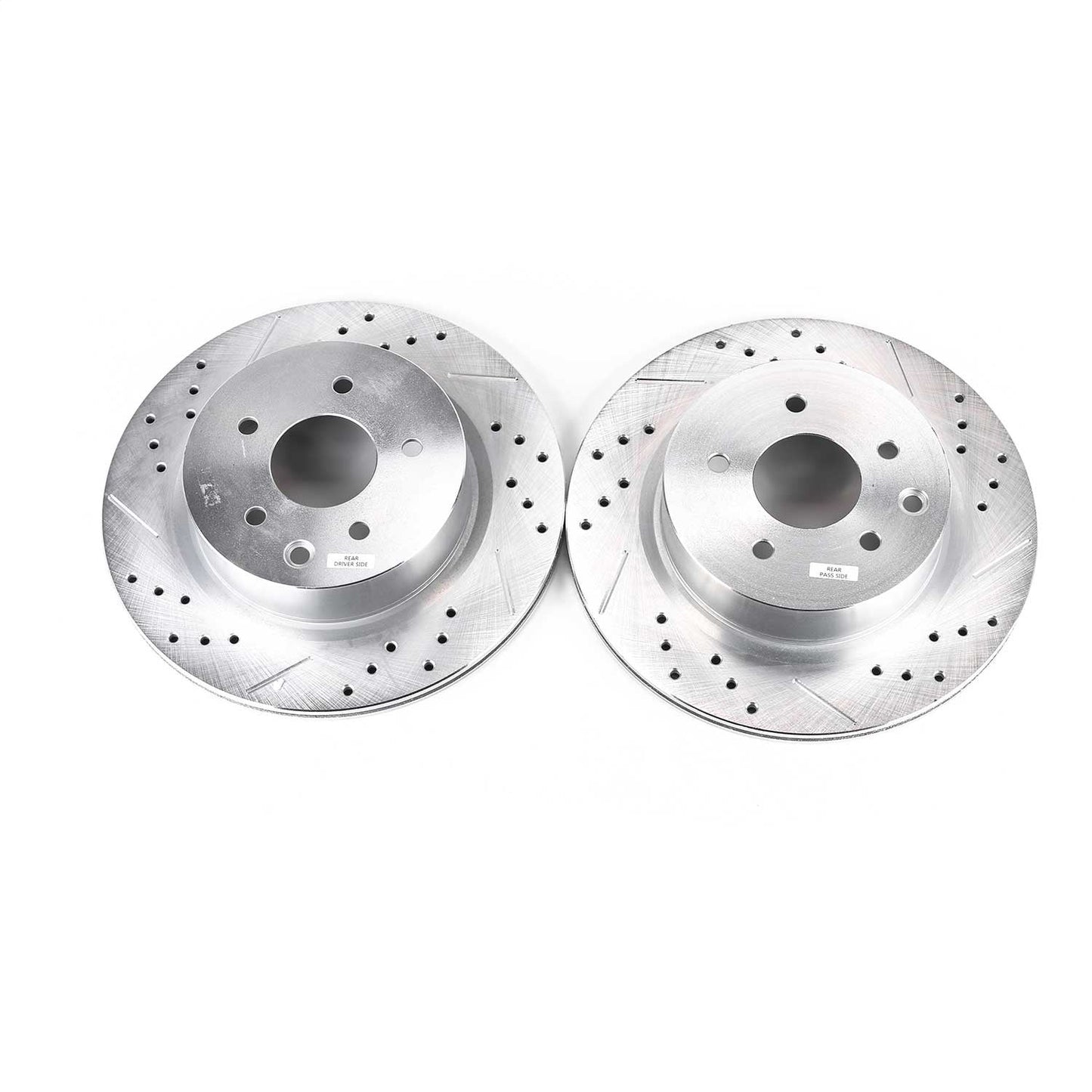 PowerStop Rear Evolution Drilled & Slotted Rotors - Pair | Infiniti EX35 (08-12) (JBR1144XPR)