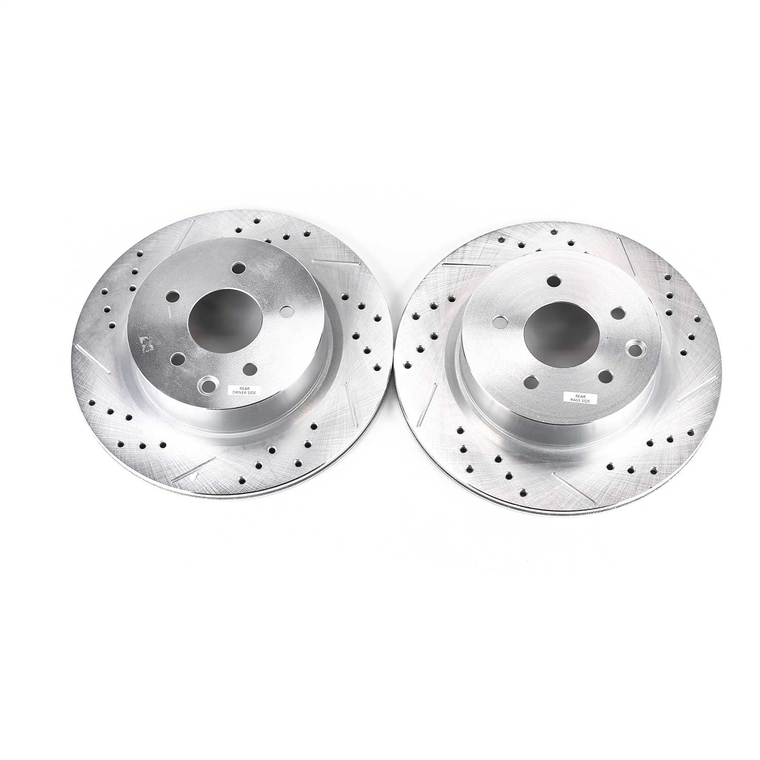 PowerStop Rear Evolution Drilled & Slotted Rotors - Pair | Infiniti EX35 (08-12) (JBR1144XPR)