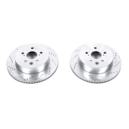 PowerStop Rear Evolution Drilled & Slotted Rotors | Lexus GS300 (2006) (JBR1148XPR)