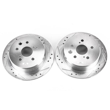 PowerStop Rear Evolution Drilled & Slotted Rotors | Lexus IS250 (06-15) (JBR1151XPR)