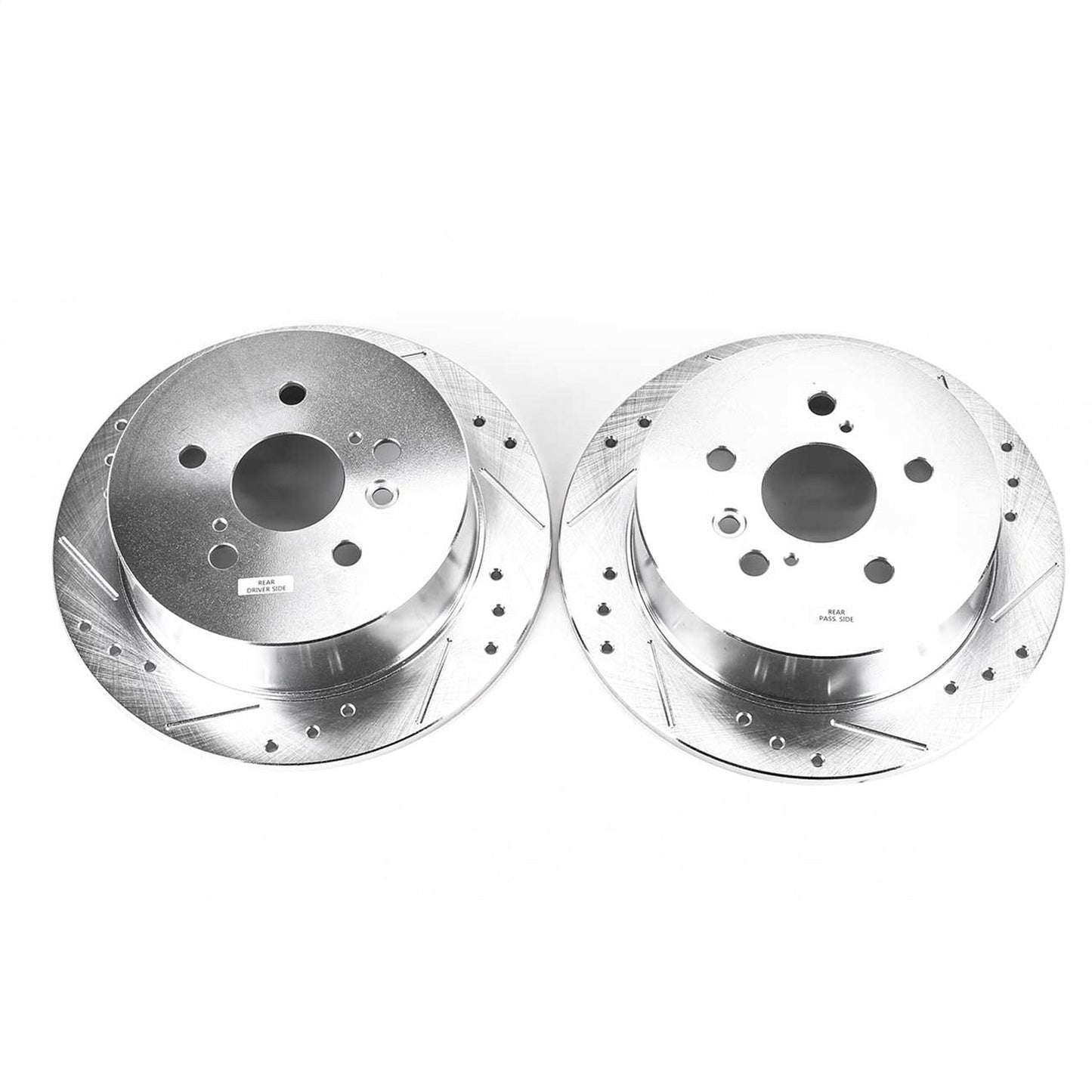 PowerStop Drilled & Slotted Rear Rotors | Lexus RX330 (04-06) (JBR1153XPR)