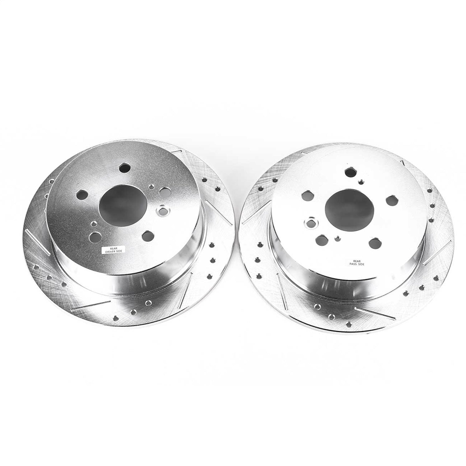 PowerStop Drilled & Slotted Rear Rotors | Lexus RX330 (04-06) (JBR1153XPR)