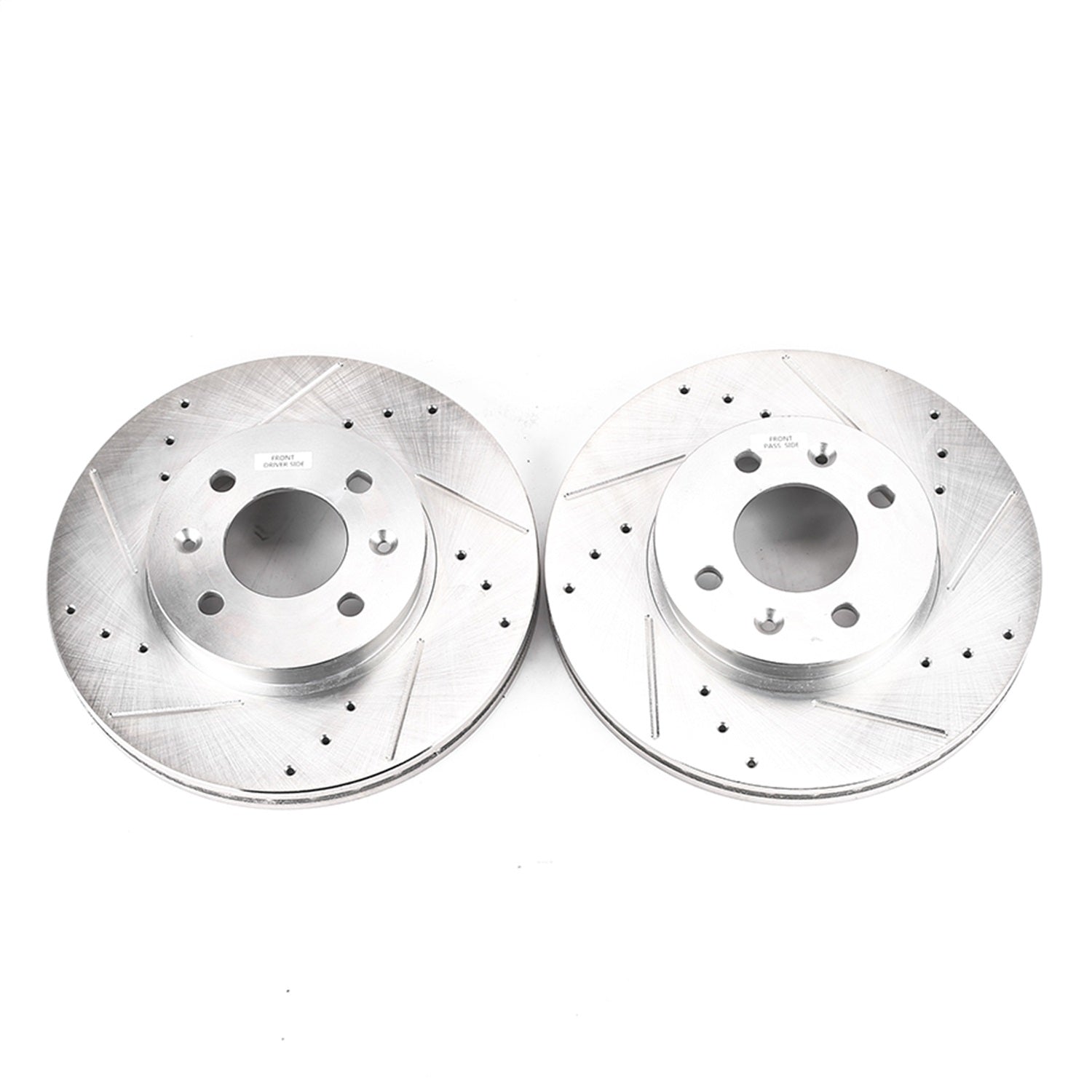 PowerStop Drilled & Slotted Front Rotors | Hyundai Accent (06-11) (JBR1159XPR)