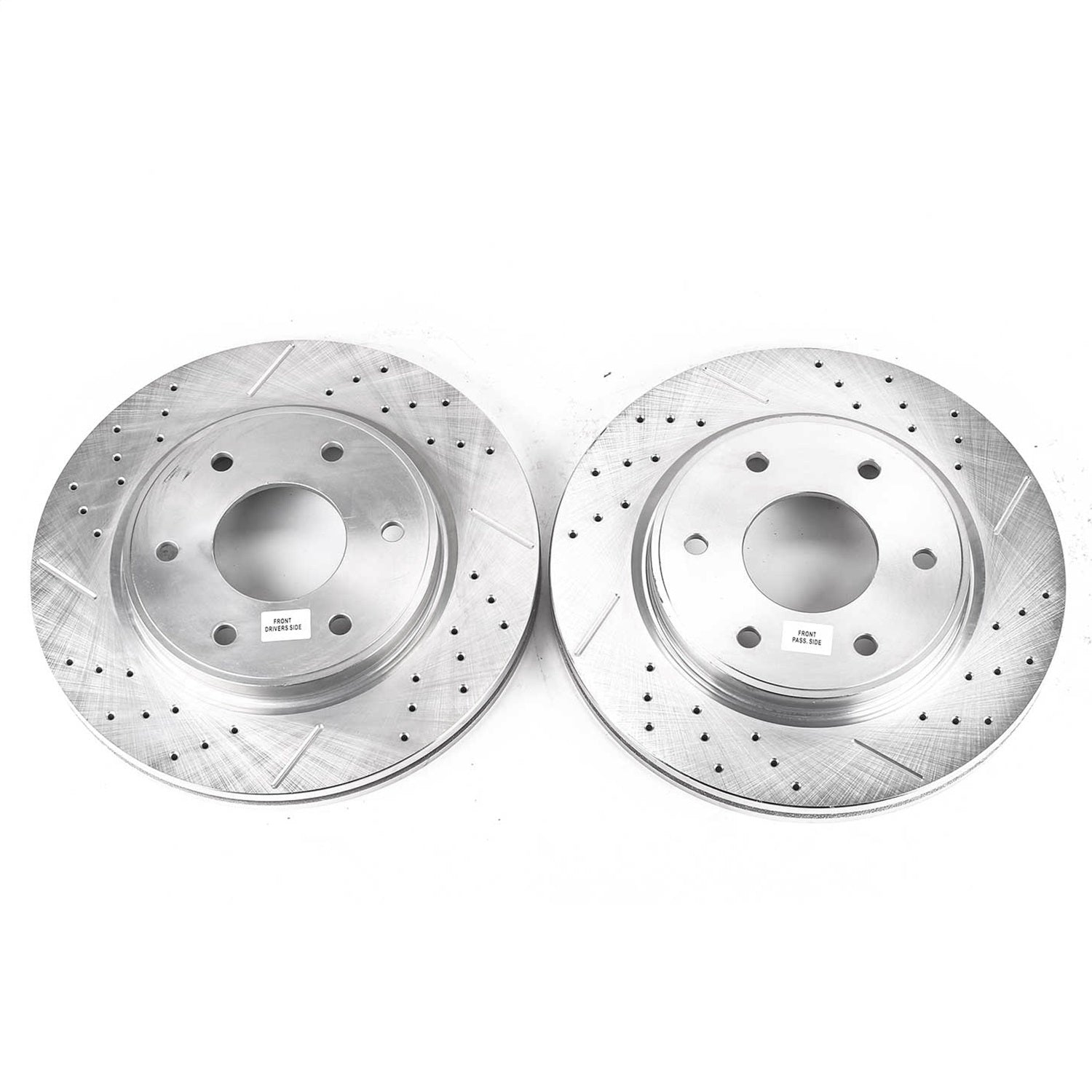 PowerStop Drilled & Slotted Front Rotors | Infiniti QX56 (05-06) (JBR1161XPR)