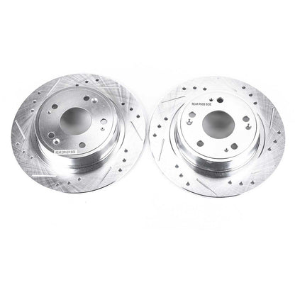 PowerStop Drilled & Slotted Rear Rotors | Acura ILX (16-19) (JBR1167XPR)