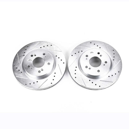 PowerStop Drilled & Slotted Front Rotors | Acura RDX (07-12) (JBR1173XPR)