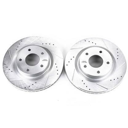 PowerStop Drilled & Slotted Front Rotors | Nissan Altima (07-13) (JBR1196XPR)