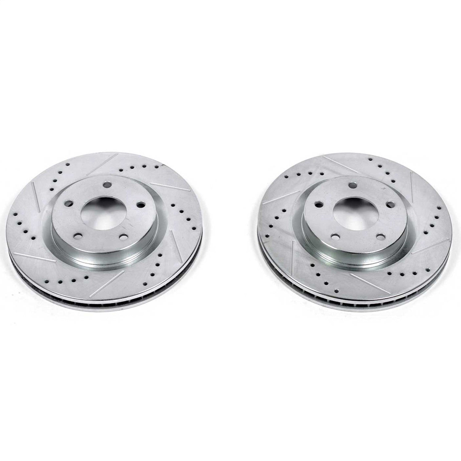PowerStop Drilled & Slotted Front Rotors | Nissan Rogue (08-13) (JBR1197XPR)