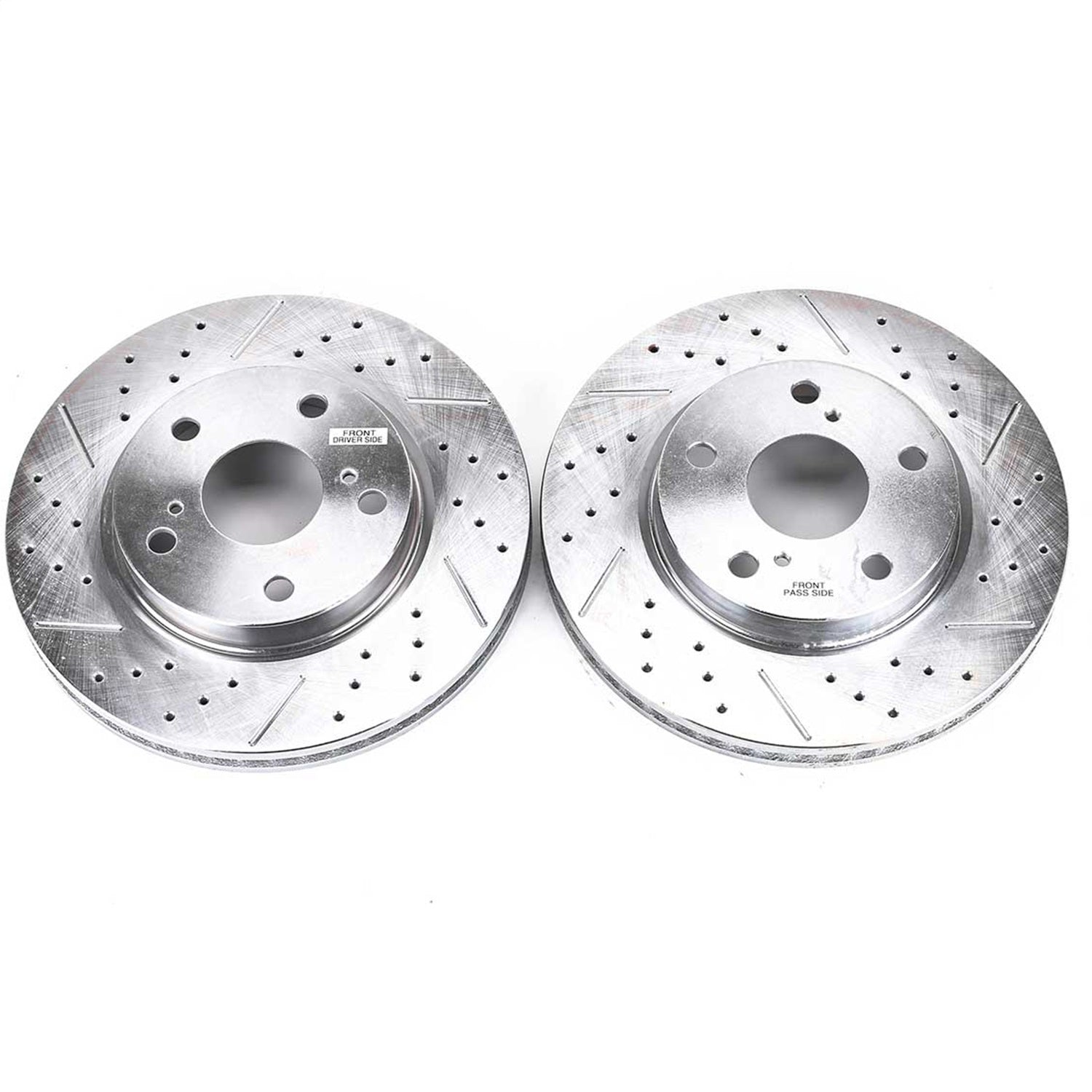 PowerStop Drilled & Slotted Front Rotors | Lexus HS250h (10-12) (JBR1303XPR)