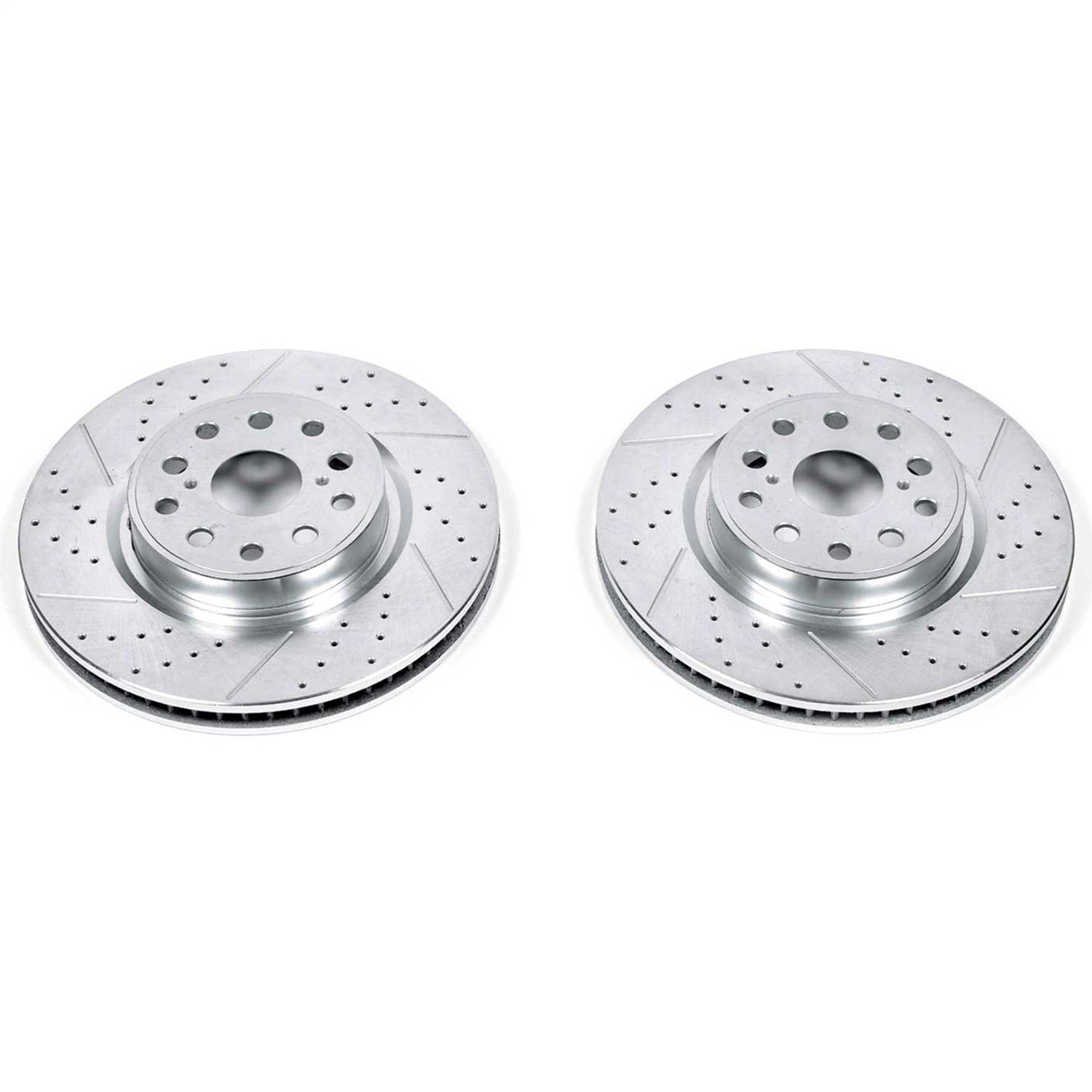 PowerStop Drilled & Slotted Front Rotors | Lexus LS460 (07-17) (JBR1304XPR)