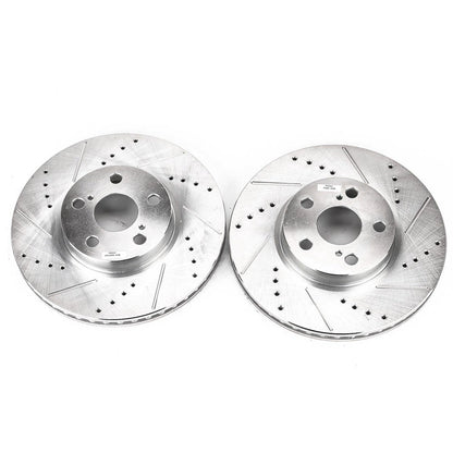 PowerStop Drilled & Slotted Front Rotors | Pontiac Vibe (09-10) (JBR1311XPR)