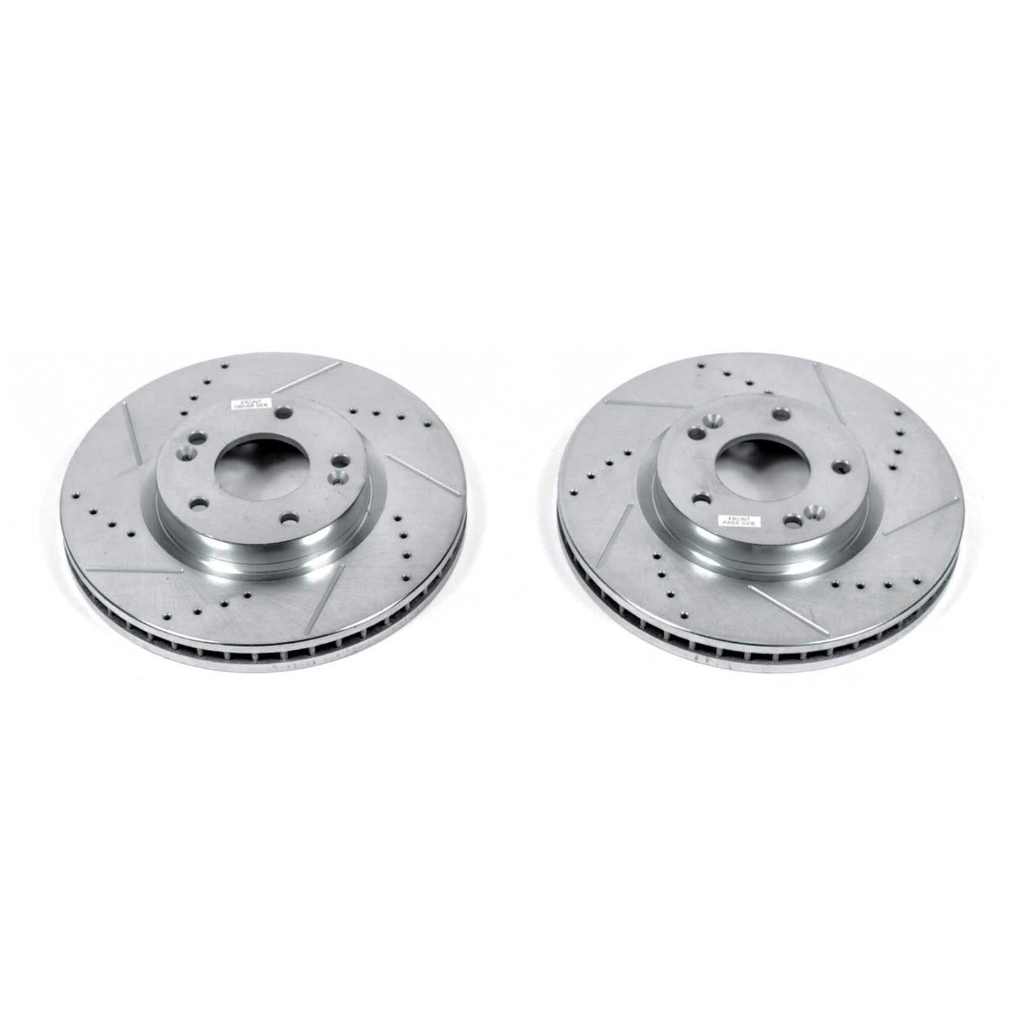 PowerStop Drilled & Slotted Front Rotors | Hyundai Santa Fe (07-09) (JBR1328XPR)