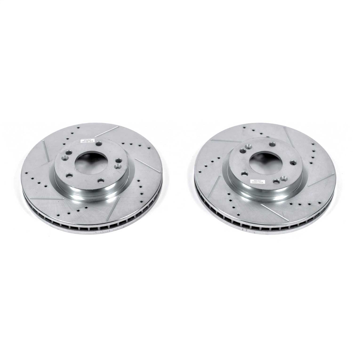 PowerStop Drilled & Slotted Front Rotors | Hyundai Santa Fe (07-09) (JBR1328XPR)