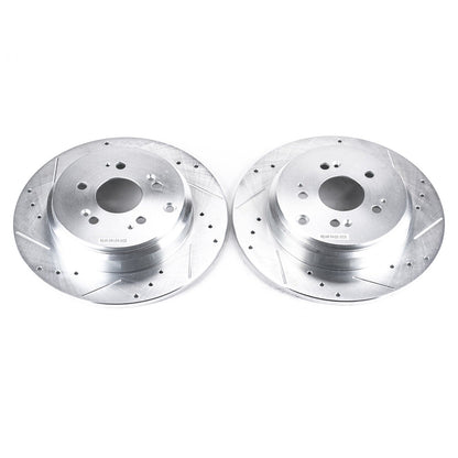 PowerStop Rear Drilled & Slotted Rotors | Acura MDX (07-13) (JBR1332XPR)