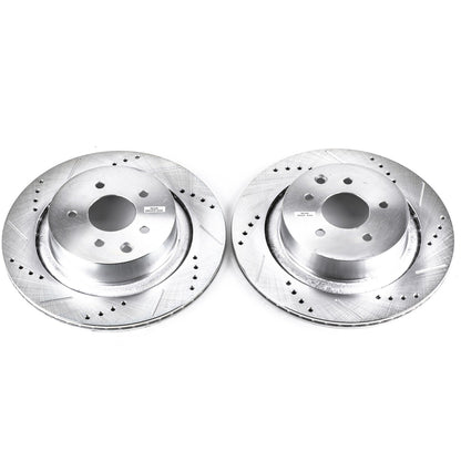 PowerStop Drilled & Slotted Rear Rotors | Infiniti G35 (07-08) (JBR1340XPR)
