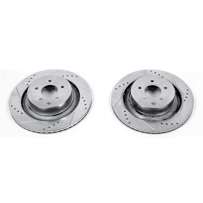 PowerStop Drilled & Slotted Rear Rotors | Infiniti G37 (08-13) (JBR1341XPR)