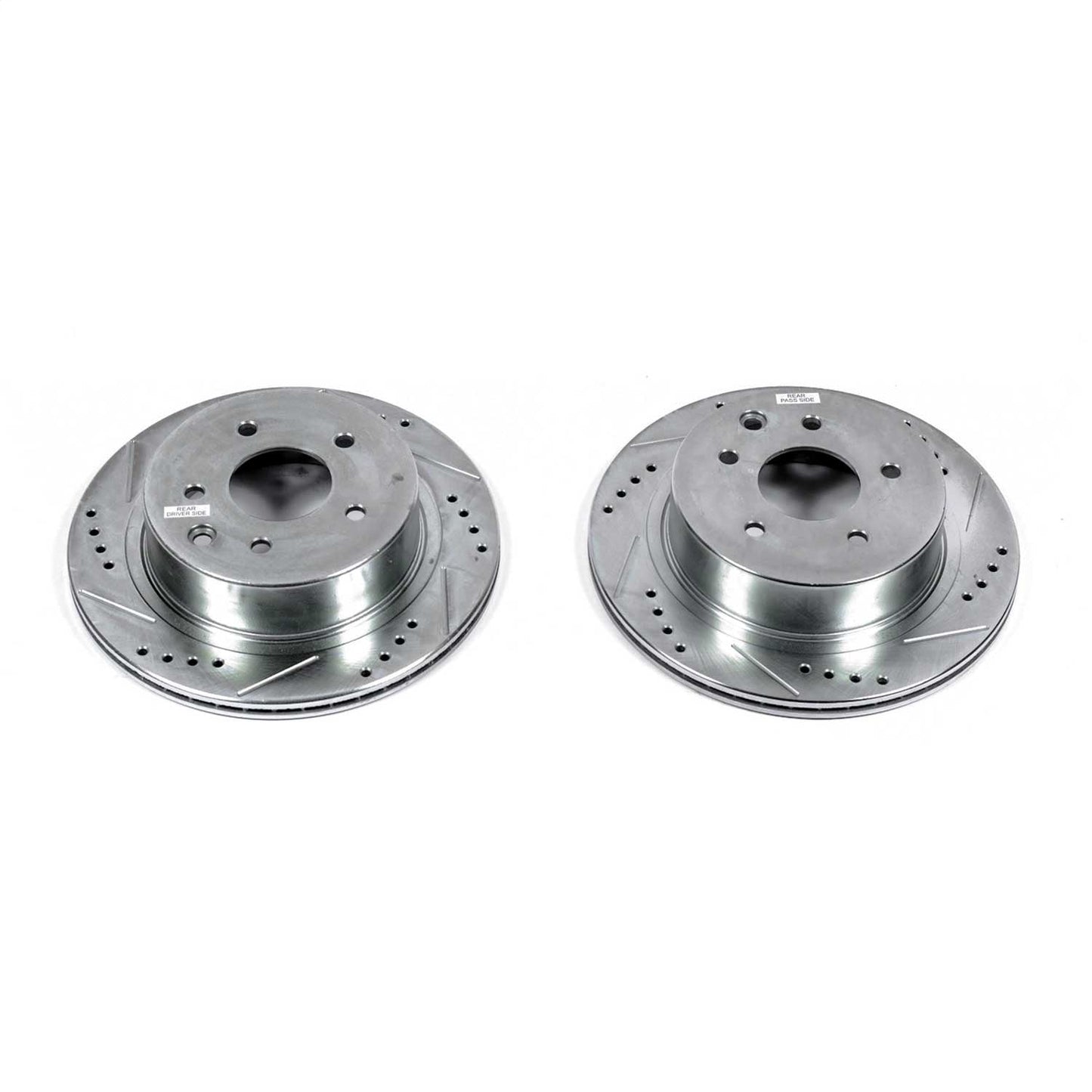 PowerStop Rear Evolution Drilled & Slotted Rotors - Pair | Infiniti M45 (03-04) (JBR1342XPR)