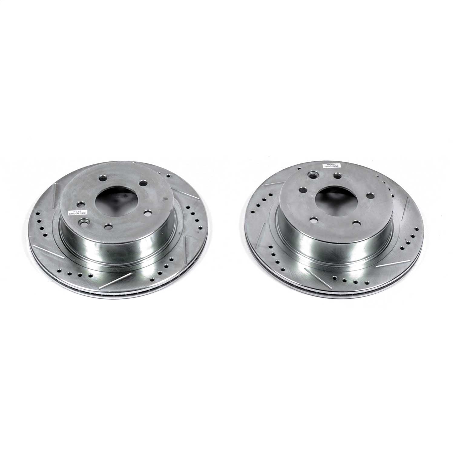 PowerStop Rear Evolution Drilled & Slotted Rotors - Pair | Infiniti M45 (03-04) (JBR1342XPR)