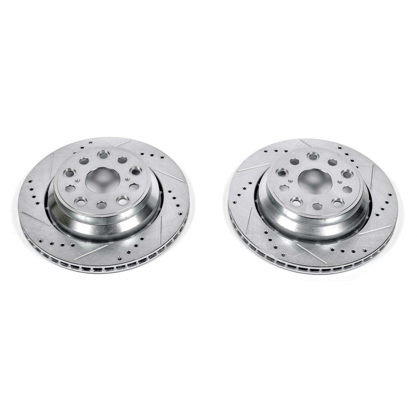 PowerStop Drilled & Slotted Rear Rotors | Lexus LS460 (07-17) (JBR1350XPR)