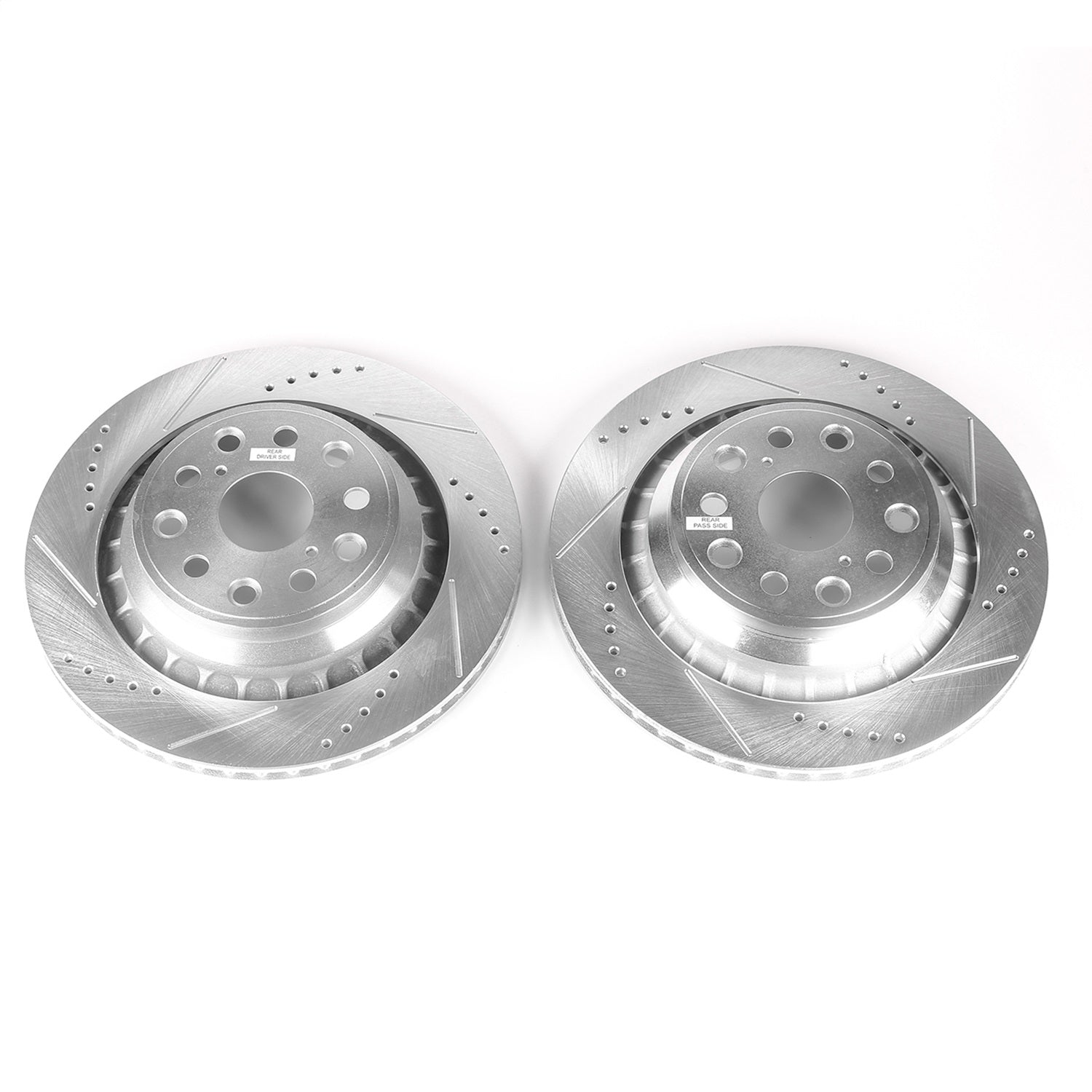 PowerStop Drilled & Slotted Rear Rotors | Lexus LS460 (07-17) (JBR1352XPR)