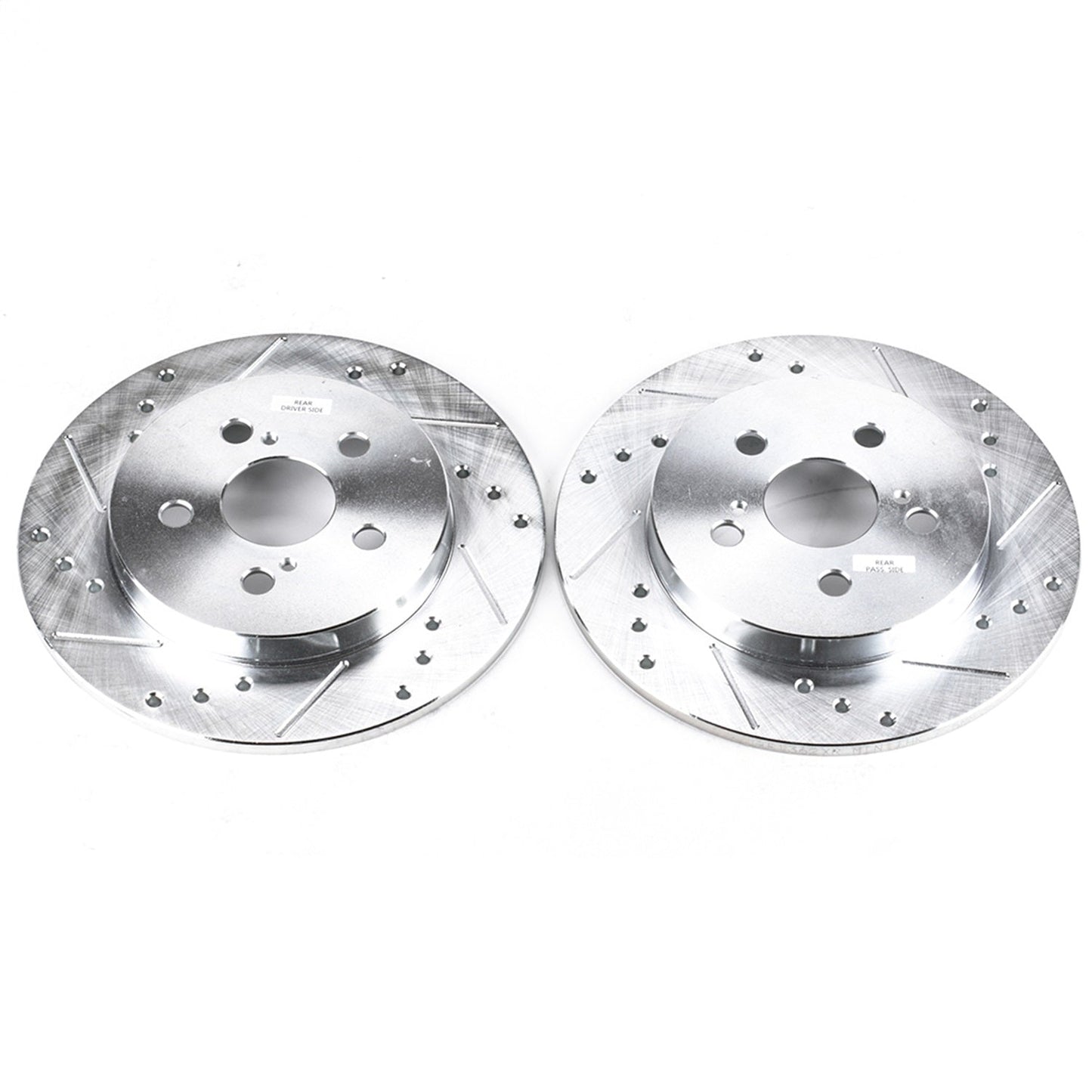 PowerStop Drilled & Slotted Rear Rotors | Lexus CT200h (11-13) (JBR1362XPR)