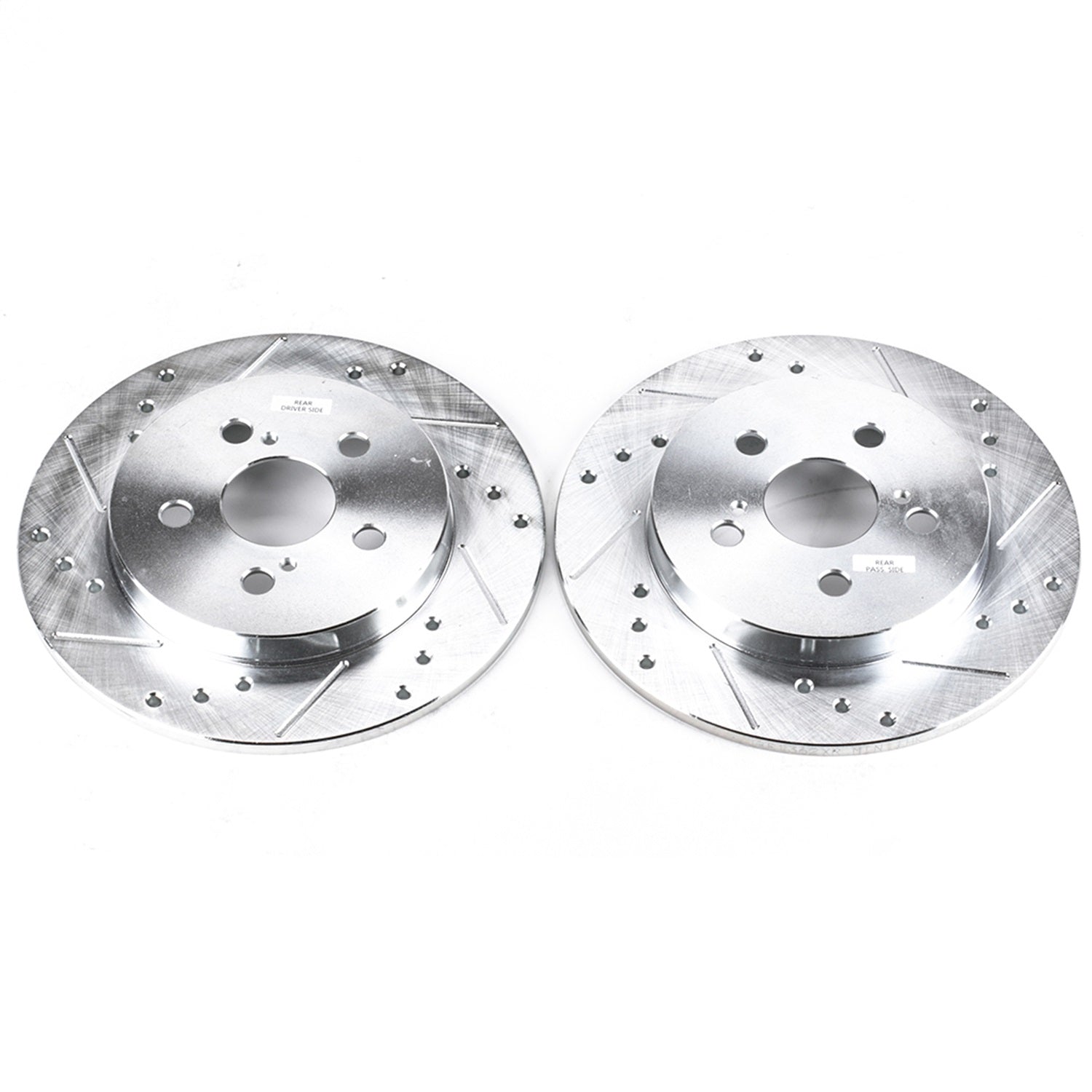 PowerStop Drilled & Slotted Rear Rotors | Lexus CT200h (11-13) (JBR1362XPR)