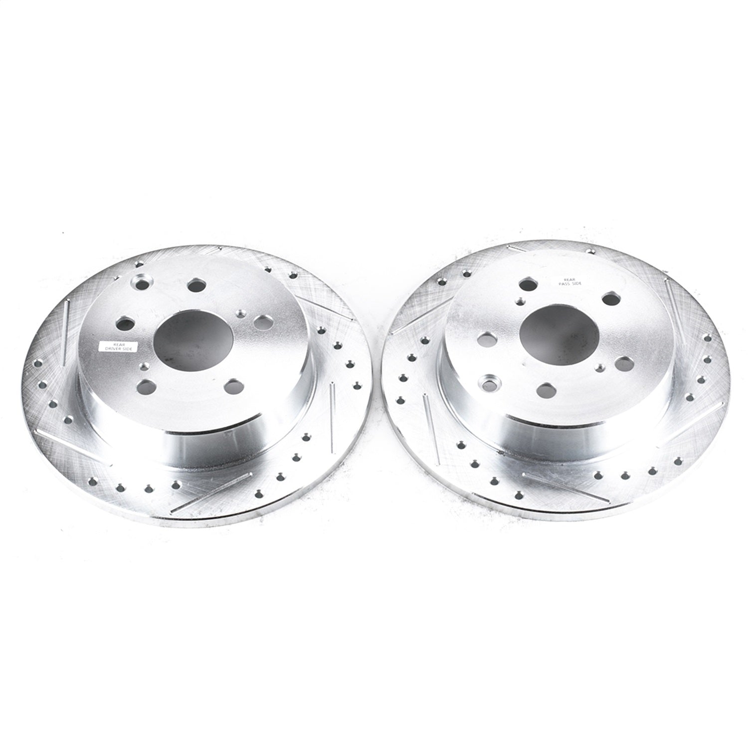 PowerStop Rear Evolution Drilled & Slotted Rotors - Pair | Lexus HS250h (10-12) (JBR1370XPR)