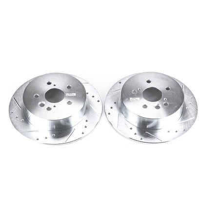 PowerStop Rear Drilled & Slotted Rotors | Toyota RAV4 (04-05) (JBR1371XPR)